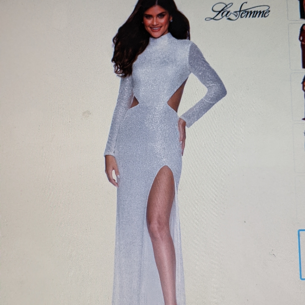 NWT Le Femme Formal Sequin Prom Gown